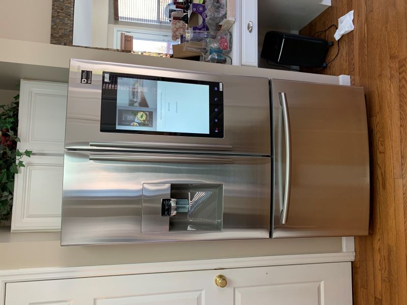 Heather Killebrew - 45th Birthday presents installed. The New Fridge